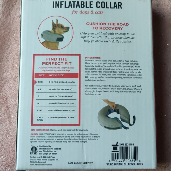 Nib Inflatable collar for dogs and cats - Picture 2 of 3